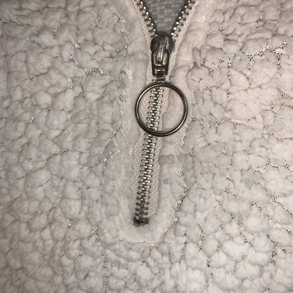 Fuzzy quarter zip - Picture 3 of 4